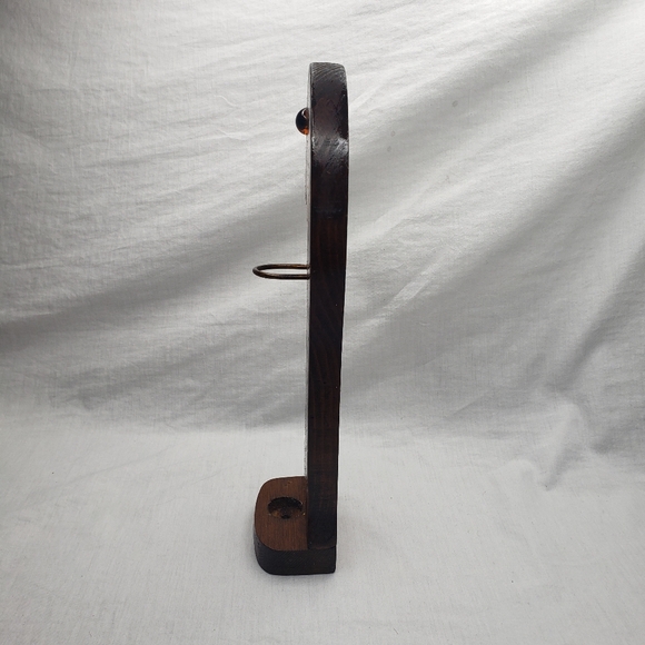 Wall Hanging Vintage Wood Mallard Duck LED Candle Stick Holder - Picture 6 of 7